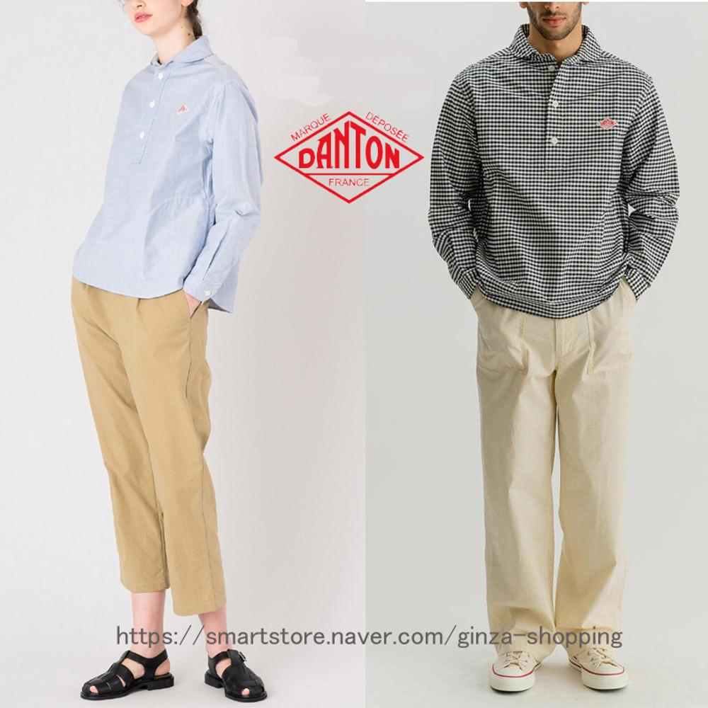 DANTON 단톤 둥근 플랫카라 셔츠 / 풀오버형 셔츠 / 34 - 44사이즈