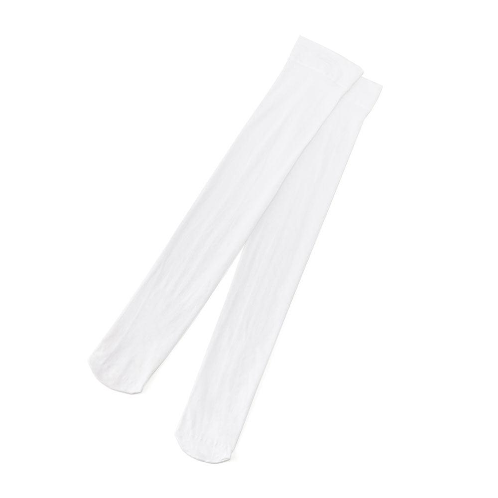 【予約　01/15発送】【メール便】ゆったりサイズニーハイソックス - ホワイト / F