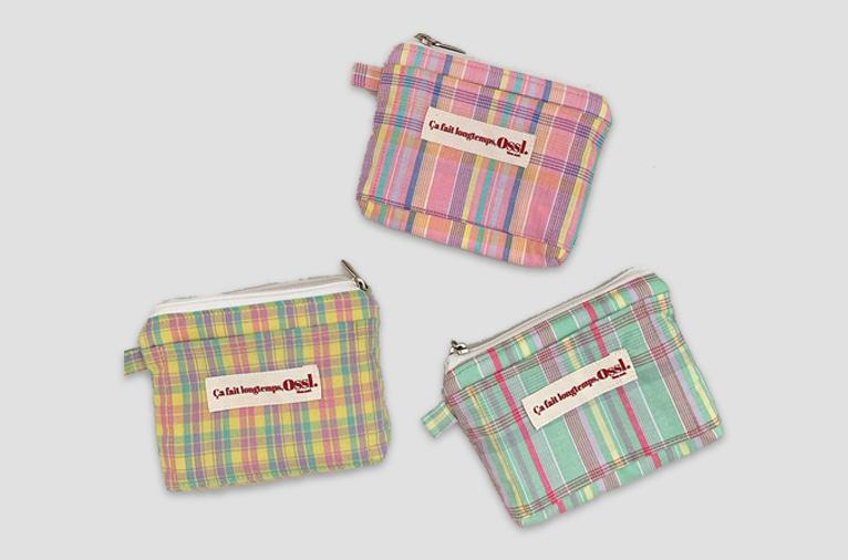 [오슬] 체크 카드&동전지갑 (15차입고)