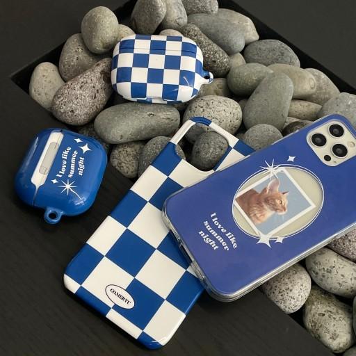 블루💙비비드체스 아이폰13 갤럭시z플립3 폰케이스