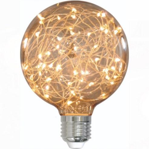 LED 에디슨 G95 은하수 전구 3W, 전구색, 1개 - LED전구 | 쿠팡