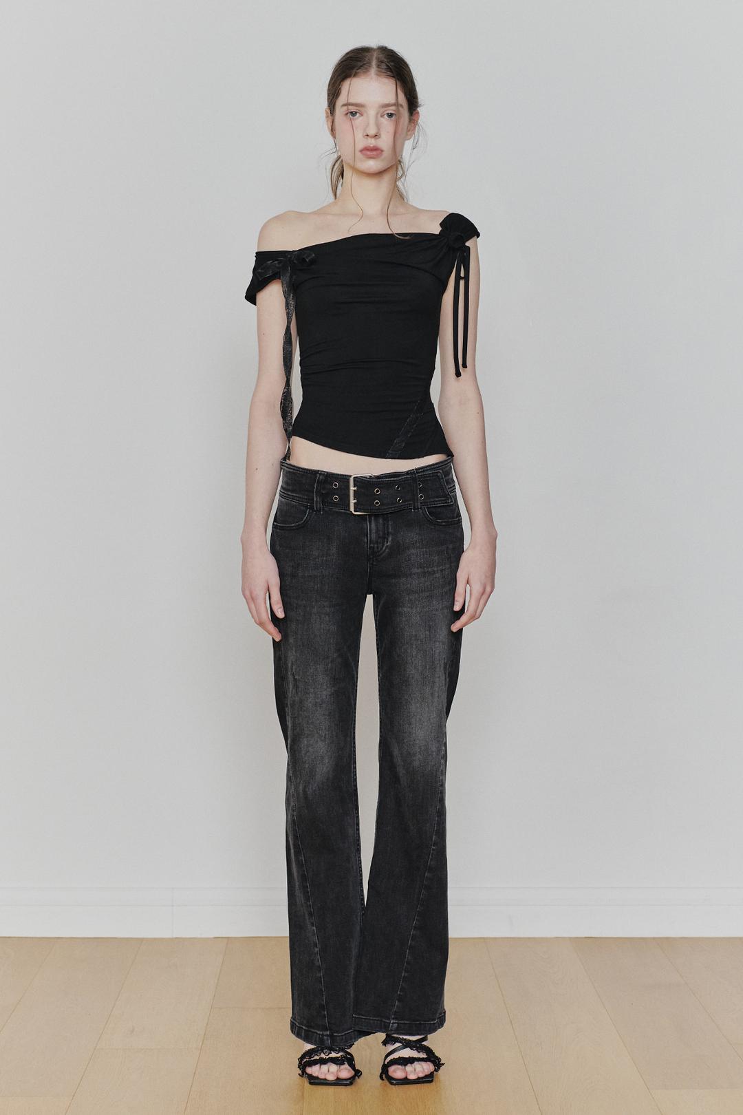 ANGEL STRAP TOP black