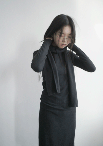 tie ribbed dress (2c)