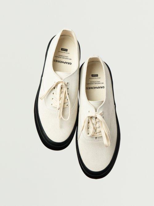 아케이드 슈즈 스웨이드 - 에크루/블랙