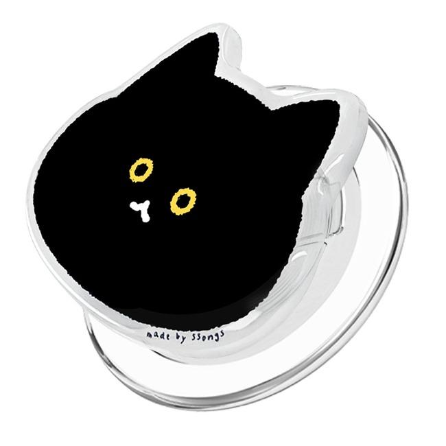 쏭스체인지톡 맥세이프 그립  톡홀더 블랙 캣 2배자력 스마트톡 핸드폰 자석 거치대