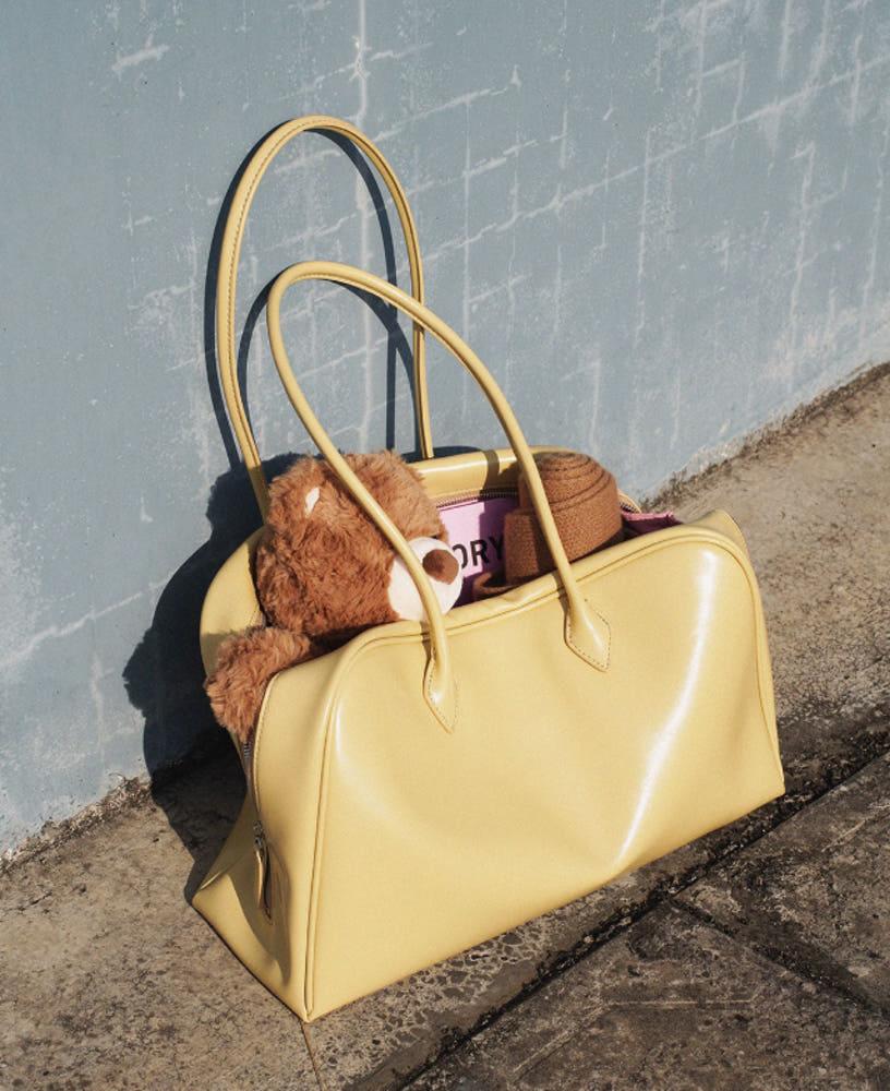 Momogigi 바게트백 슬라우치 빈티지 소가죽 숄더백