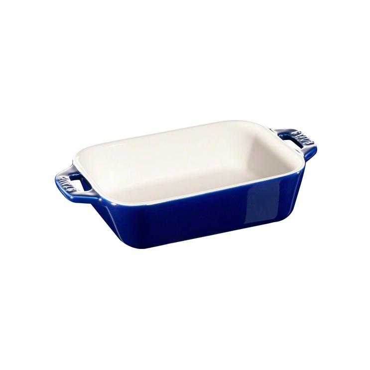 직사각 오븐 베이킹접시 14 x 11 cm, blue