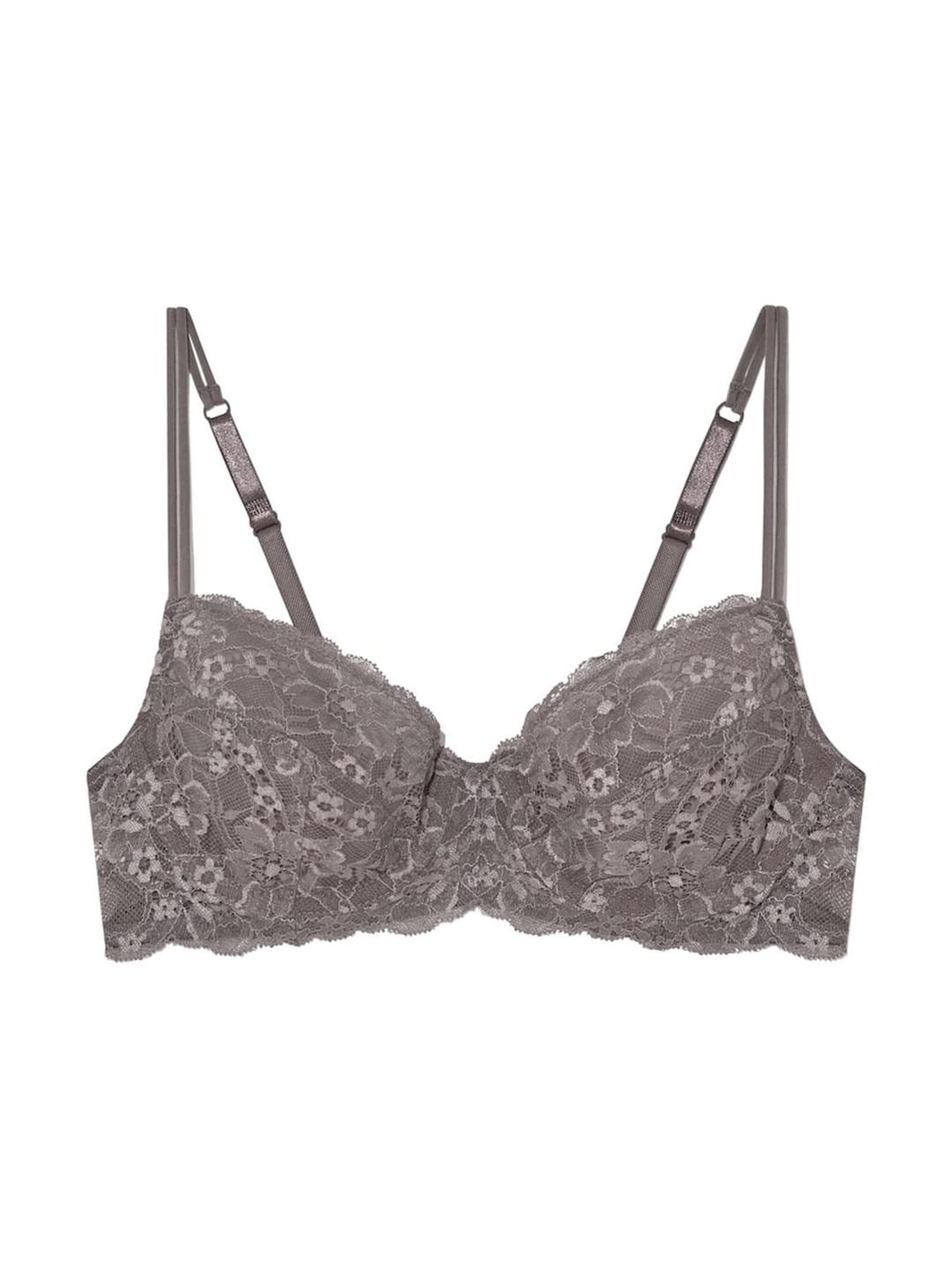 CONTOUR LACE BRA (CHARCOAL)