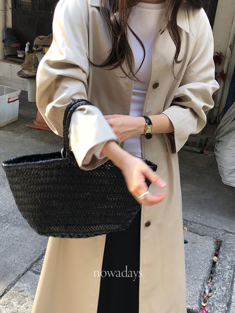 나우어데이즈 founders 파운더스 도나 코튼 트렌치 코트 래글런 카라 싱글 롱 ct (2col)