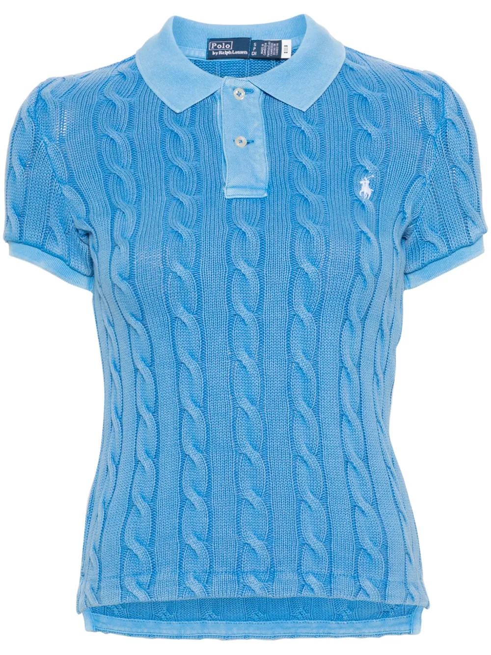 Polo Ralph Lauren Polo Pony-embroidered Polo Shirt | Blue | FARFETCH HK