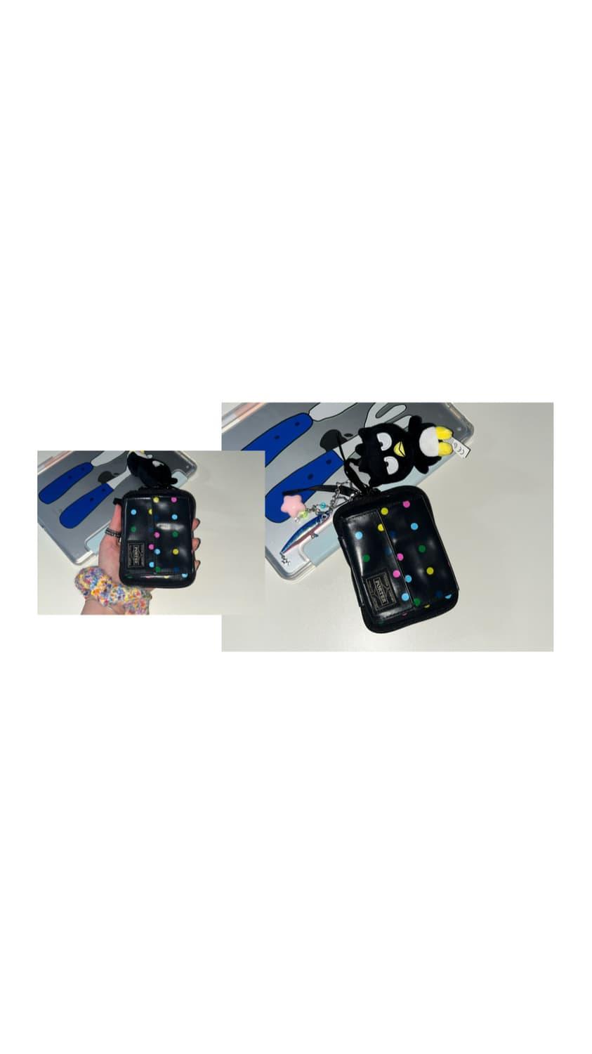 porter 블랙 컬러풀 도트 땡땡이 지갑 | 후루츠패밀리