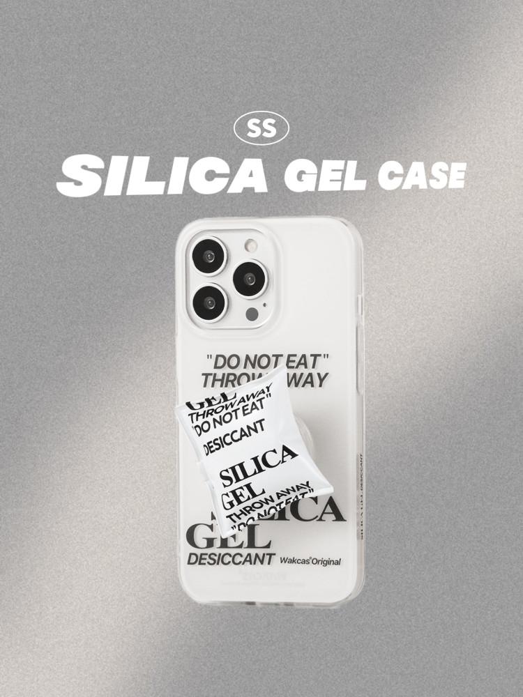 Wakcas Silica Gel Case 아이폰 케이스 실리카겔 힙한 그립톡 하드 심플