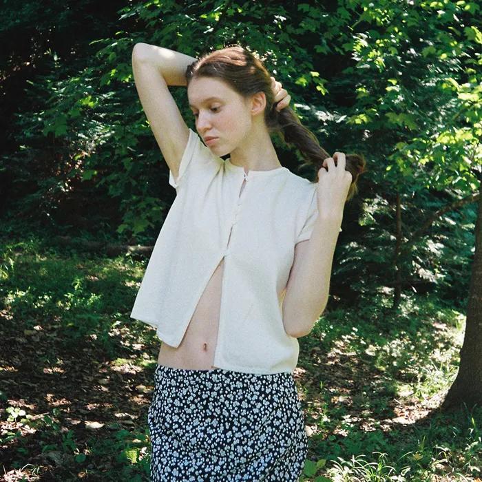 Betty Half Cardigan (ivory)