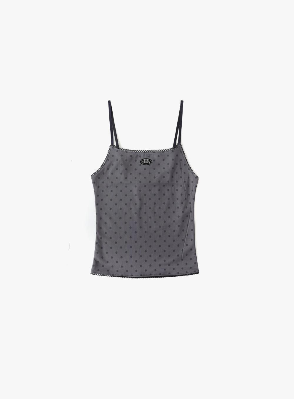 [AQUA] [w-tnk25-053] 스플래시 도트 스트링 탱크 - 그레이