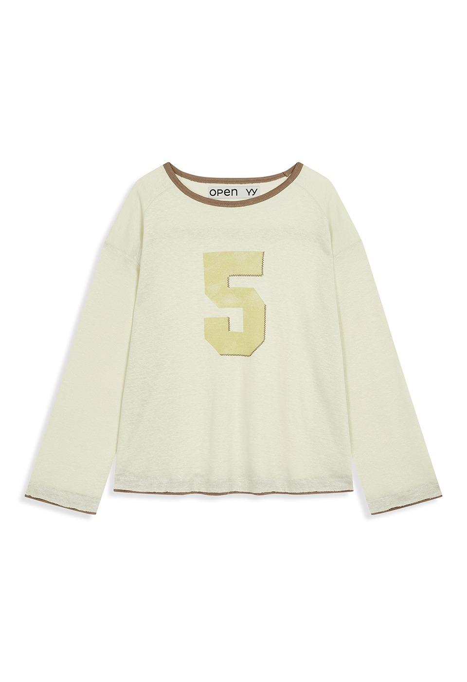 NO. 5 OVERSIZED LINEN TEE, YELLOW