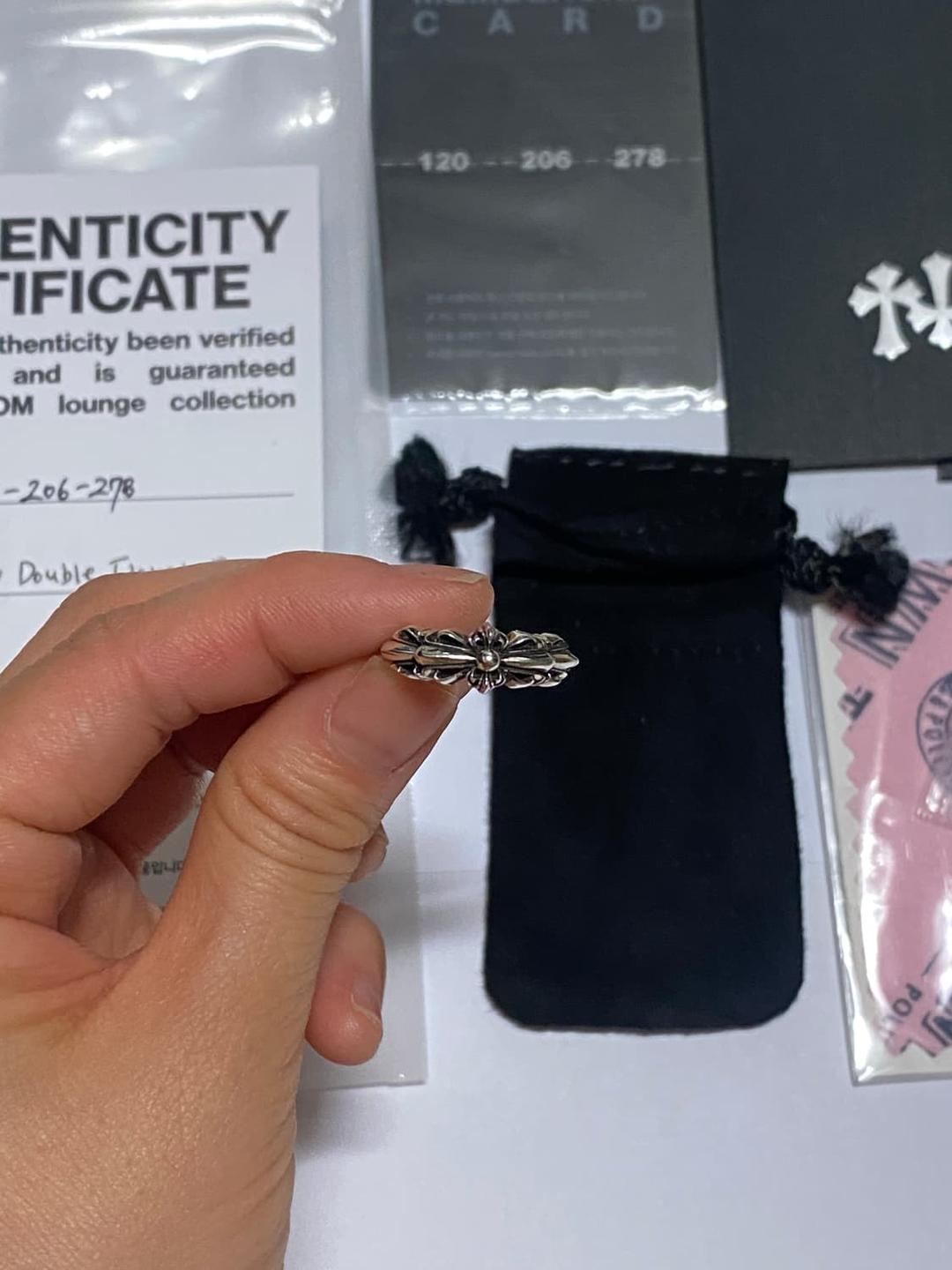 크롬하츠 베이비클래식 더블 플로랄 크로스링 국내 4호 | 후루츠패밀리