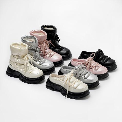 폴비 레이스업 패딩 방한화 더착한