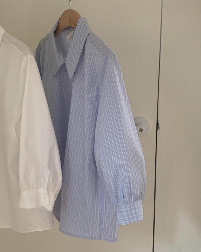 [당일] 리터 니콜 퍼프 블라우스 2color : 레이지선데이모닝