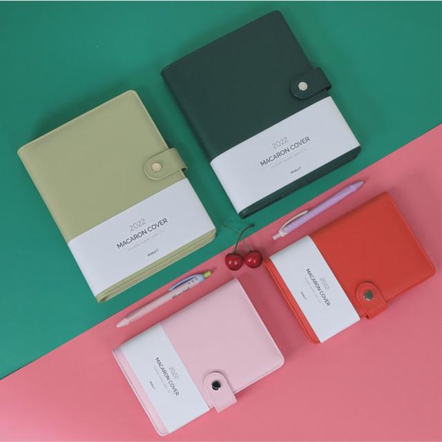 [예약 판매] 2022 마카롱 다이어리 커버 6공 가죽 만년형 바인더