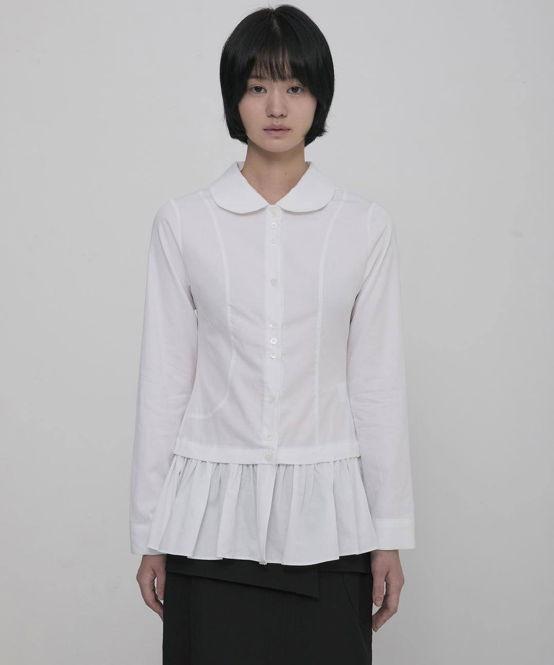 Dani Frill Shirts (FL-188_White)