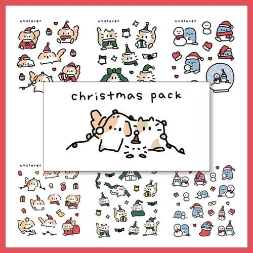 유유 크리스마스 스티커팩