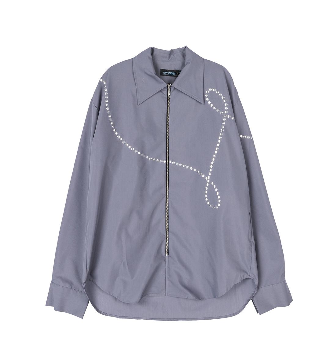ZIP SHIRT GREY - M
