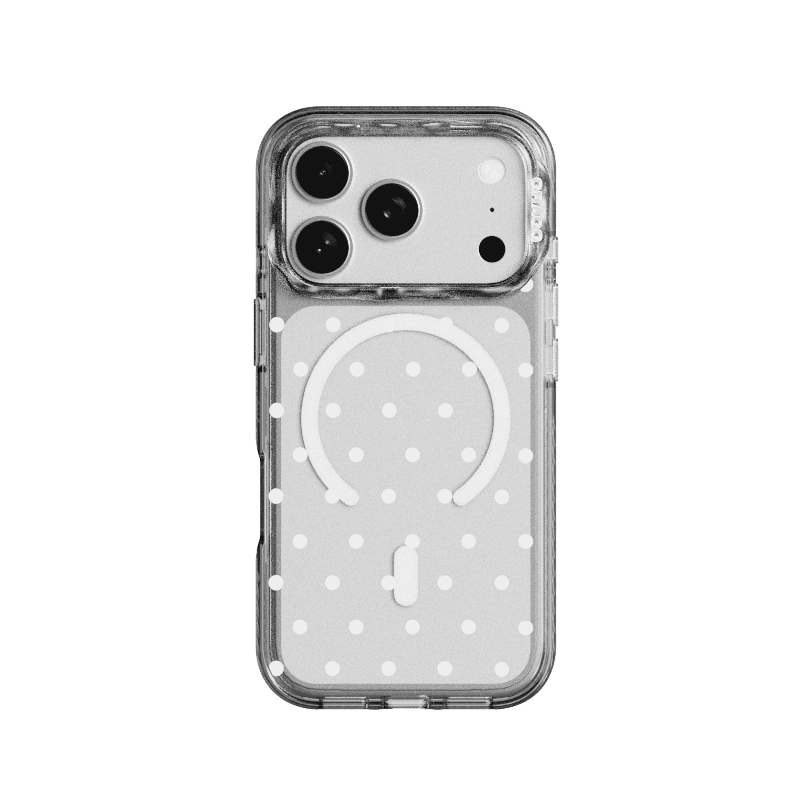 MAGSAFE LAYERS FRAME CASE CLEAR BLACK - POINT FRAME DOT
