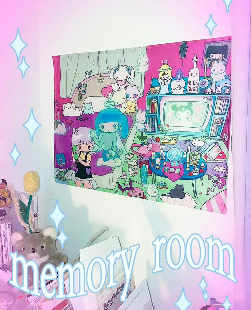 [ Sunonebird ] Memory Room 추억의 방 패브릭 포스터