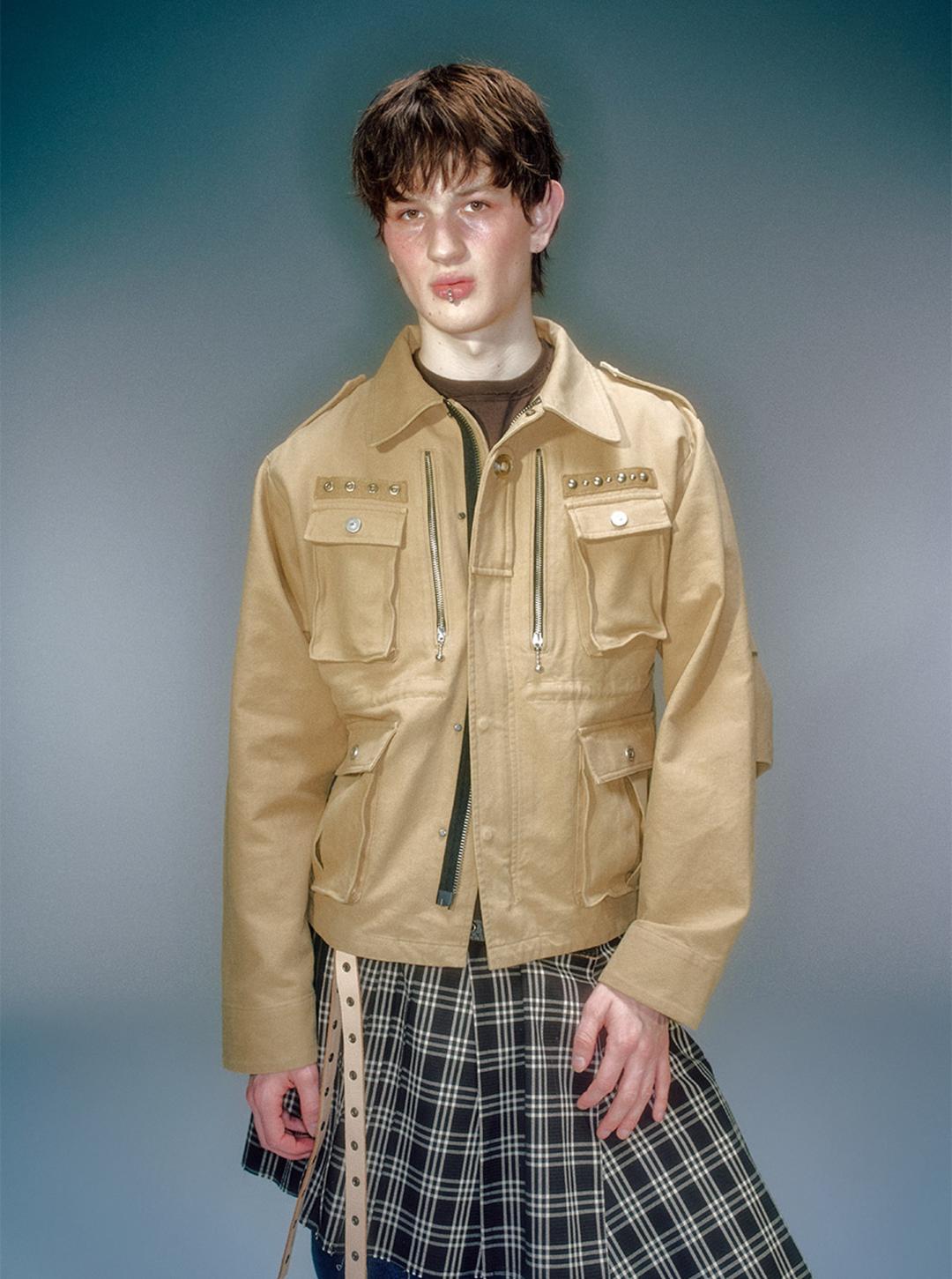 MEN DALOT SAFARI JACKET BEIGE