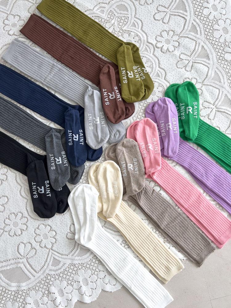 여성니삭스 세인트 골지 패션 보온 겨울 롱스타킹 논슬립양말 삭스 반양말 여자 니삭스