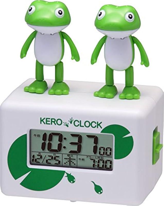 리듬 시계 RHYTHM 액션 자명종 캐릭터 시계 케로 clock2 8RDA46RH03