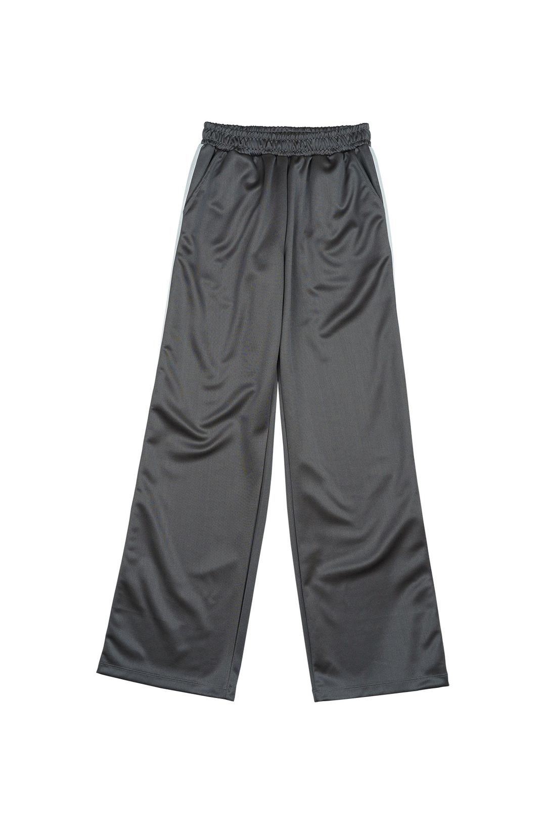 LINE WIDE TRACK PANTS (GRAY)