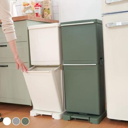 가담다 2단 분리수거함