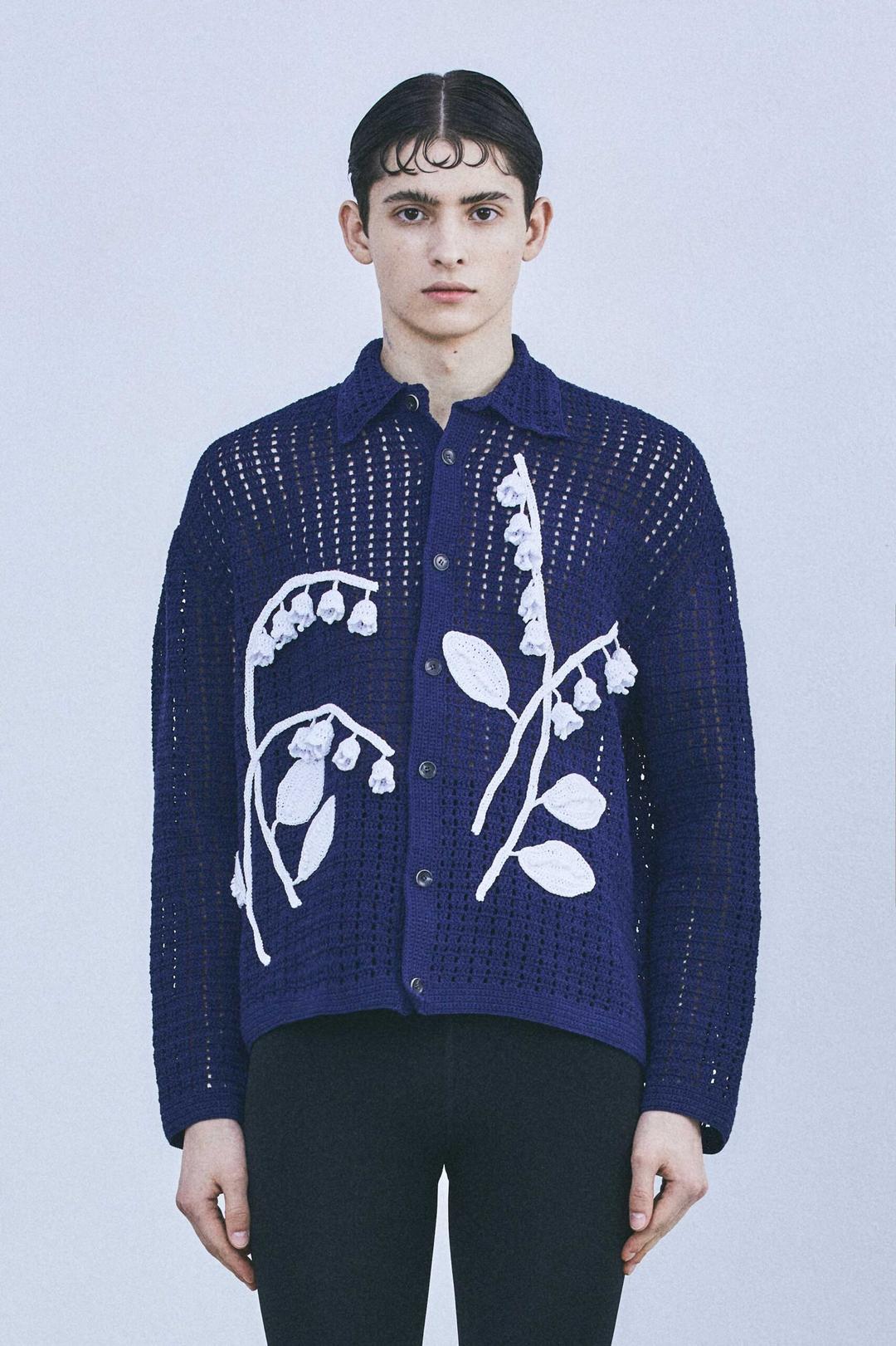 'STILL LIFE N°10' Crochet Shirt