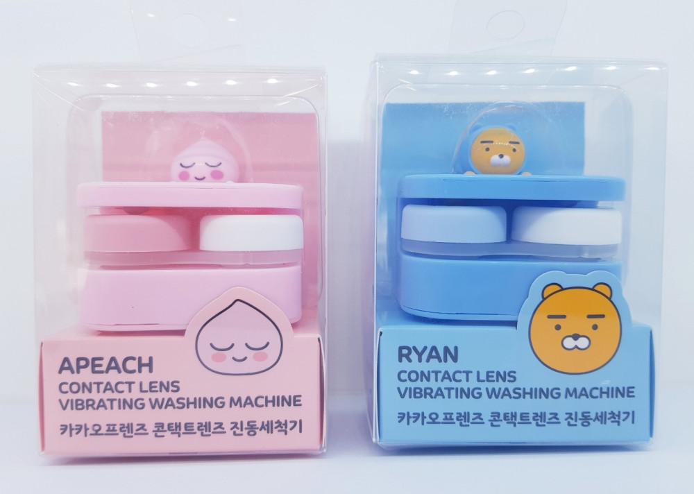카카오 프렌즈 렌즈 자동 진동 세척기 하드 드림 콘택트 렌즈 어피치 라이언