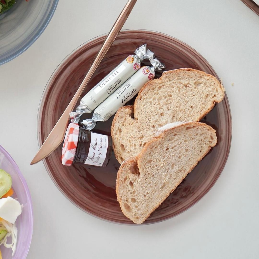 접시 21cm 마호가니