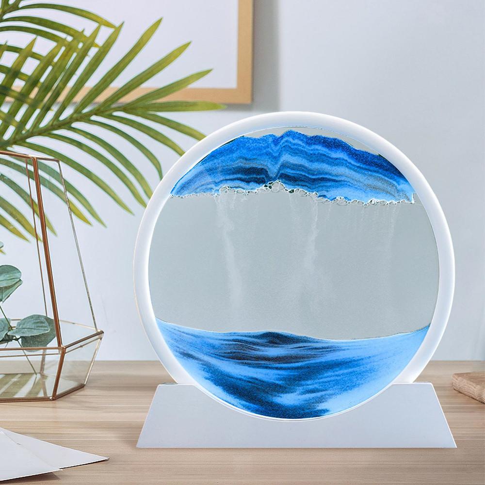 모래시계 모래멍 샌드아트 집들이 선물 원형 7인치 LUAZ07