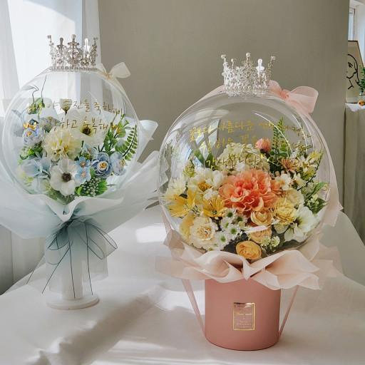 졸업꽃다발 다알리아꽃풍선 용돈풍선 부모님생신 환갑칠순