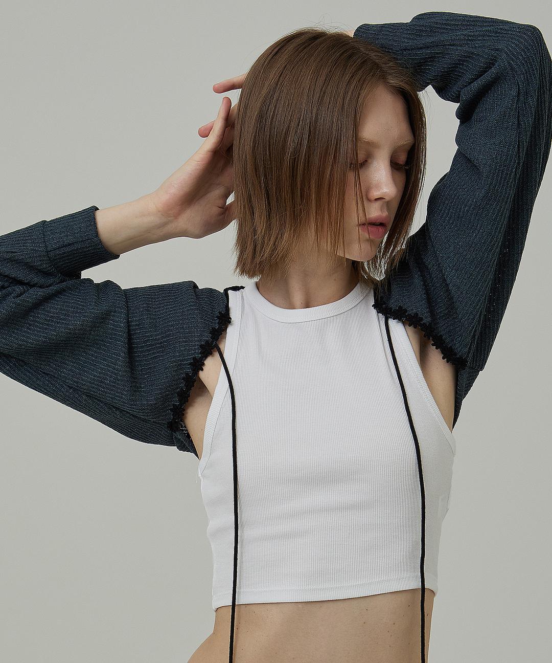 NATURAL CARDIGAN IN KHAKI GREY