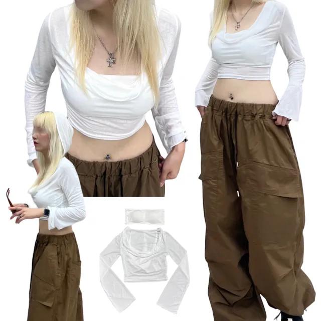 Drape crop hoodie bra set (1color) / 드레이프 크롭 후드 브라 세트 후드티 후디 유니크 빈티지 미니멀 Y2K