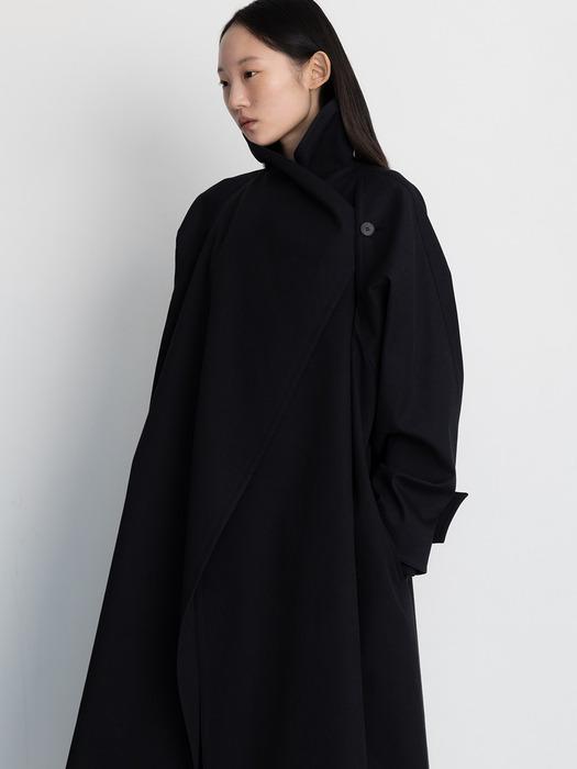 [단독] DRAPE NECK COAT [NAVY]