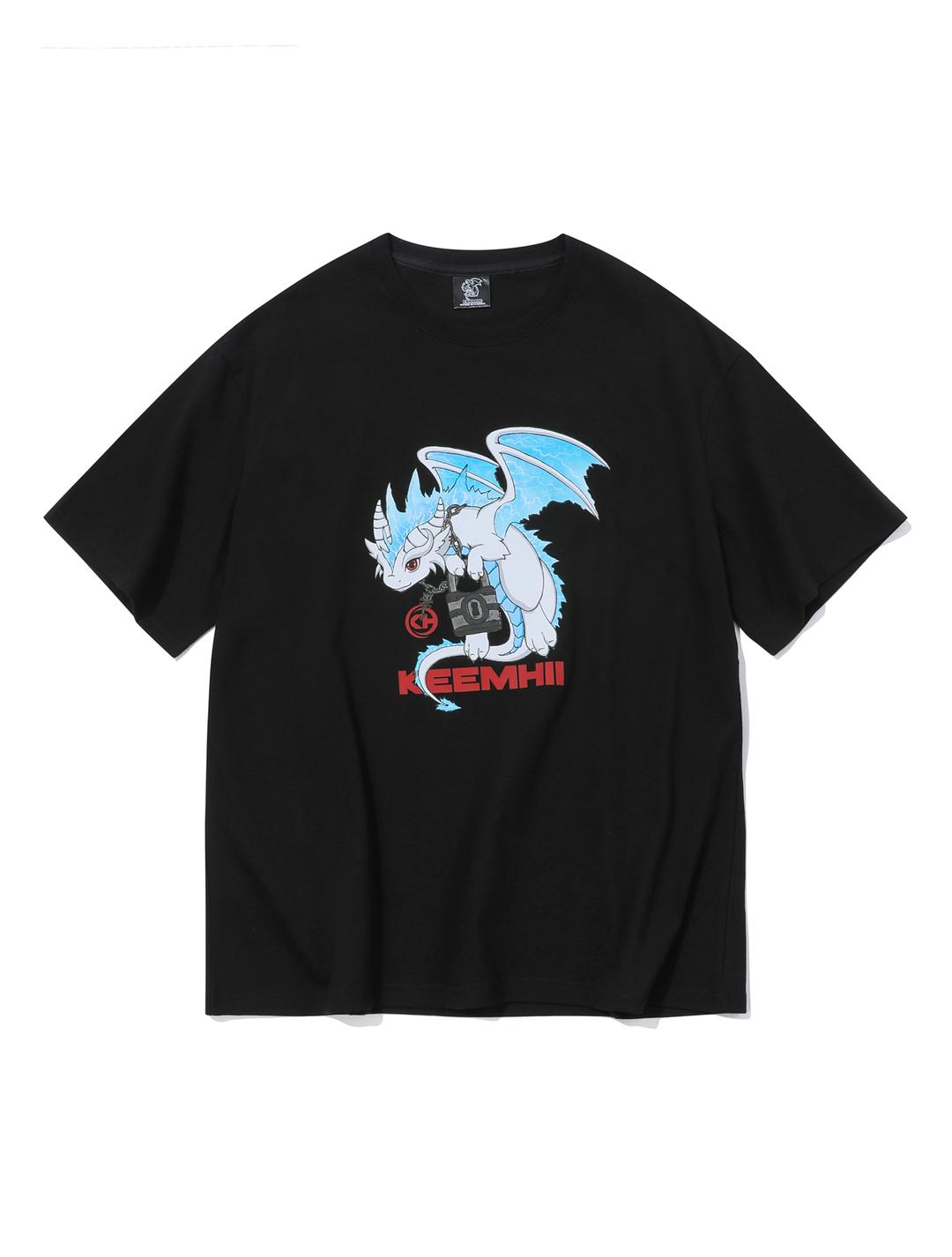 FIRE DRAGON T-SHIRT - [BLACK]