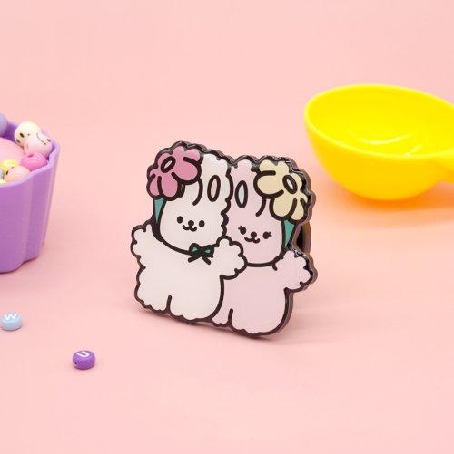 캔디플라워 퐁퐁래빗 정품 그립톡 (5color)