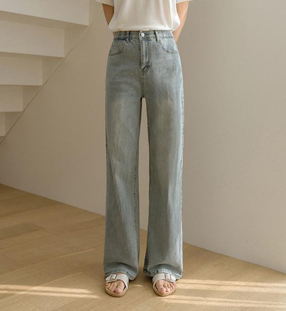 [재오픈완판템✨] 코튼&데님 와이드 스판팬츠(숏/롱)