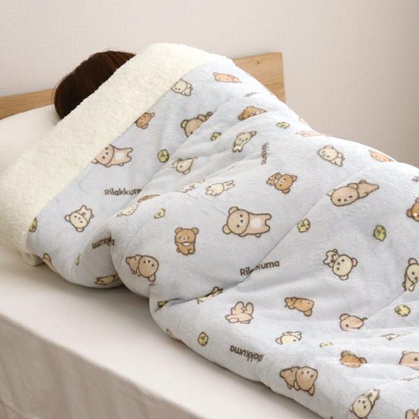 리락쿠마 침낭 담요 싱글 극세사 이불 망토 양털 자취