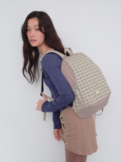 써코 백팩 Circo Backpack (Beige Check)