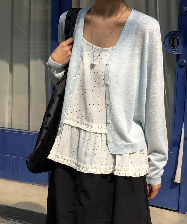 데일리쥬 하트넬 베이직 가디건(살안타템)