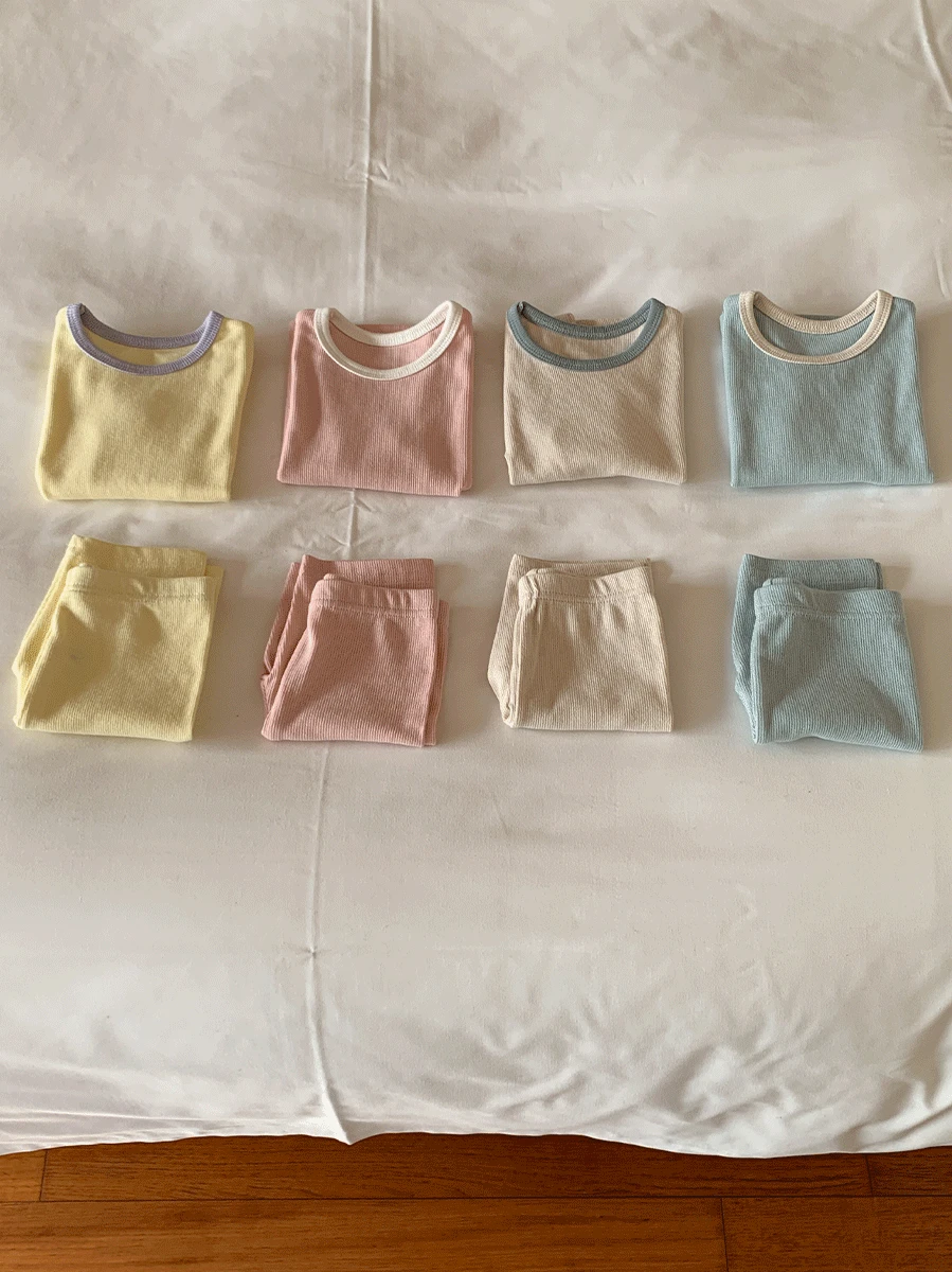 하루핏 t-shirt set [4color]