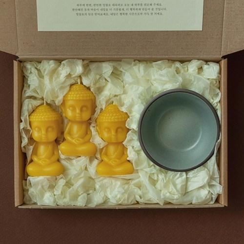 [프리다밀랍초]밀랍 소원초 기도초, 부다 선물 세트