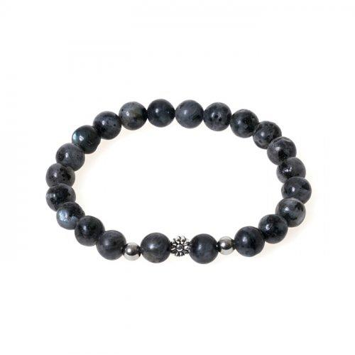 그레이 제이드 원석 실버커플팔찌 (C1701-AC341GR)